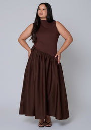 Steel Rose Maxi Dress