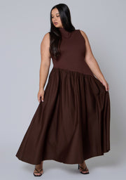 Steel Rose Maxi Dress