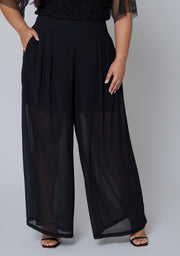 Staged Sheer Pant