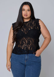 Dark Season Lace Top