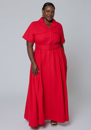 Gabrielle Linen Maxi Dress