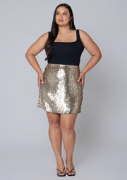 Dazed Sequin Mini Skirt