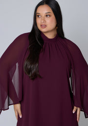 Fire and Rain Cape Blouse