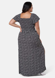 Getting Down Print Maxi Dress