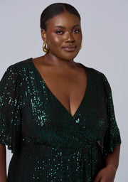 Lure Sequin Maxi Dress