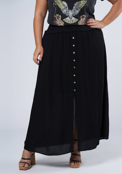 Plus size hotsell black gypsy skirt