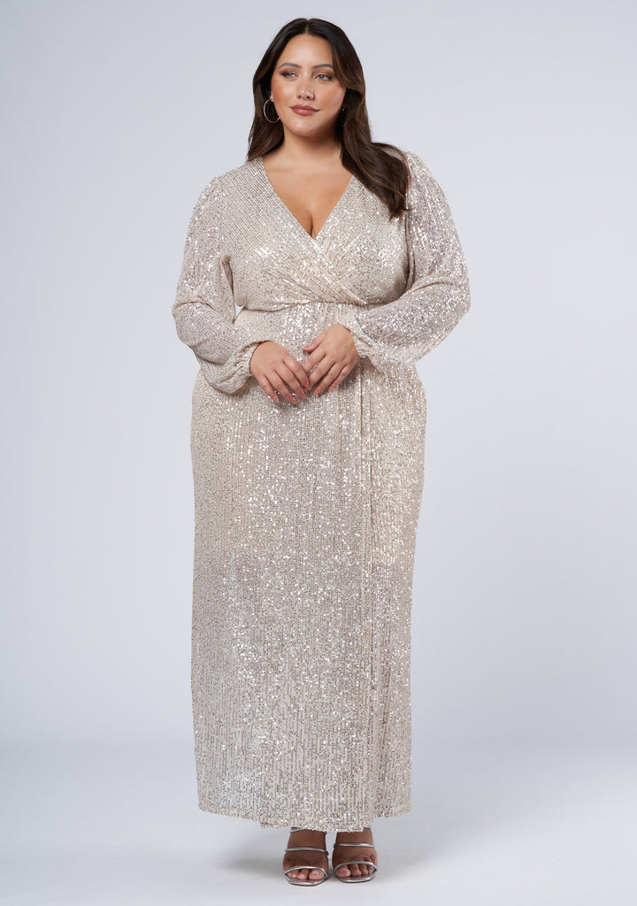 plus size sequin dress australia Discoteca Sequin Dress - Emerald