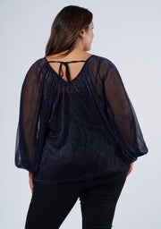 Racy Shimmer Top