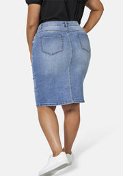 Two Men Down Denim Skirt