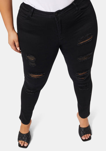 Black very hotsell ripped jeans