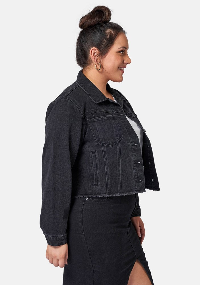 ONLY Madison Denim Jacket In Dark Blue | MYER ONLY Madison Denim Jacket In Dark Blue | MYER