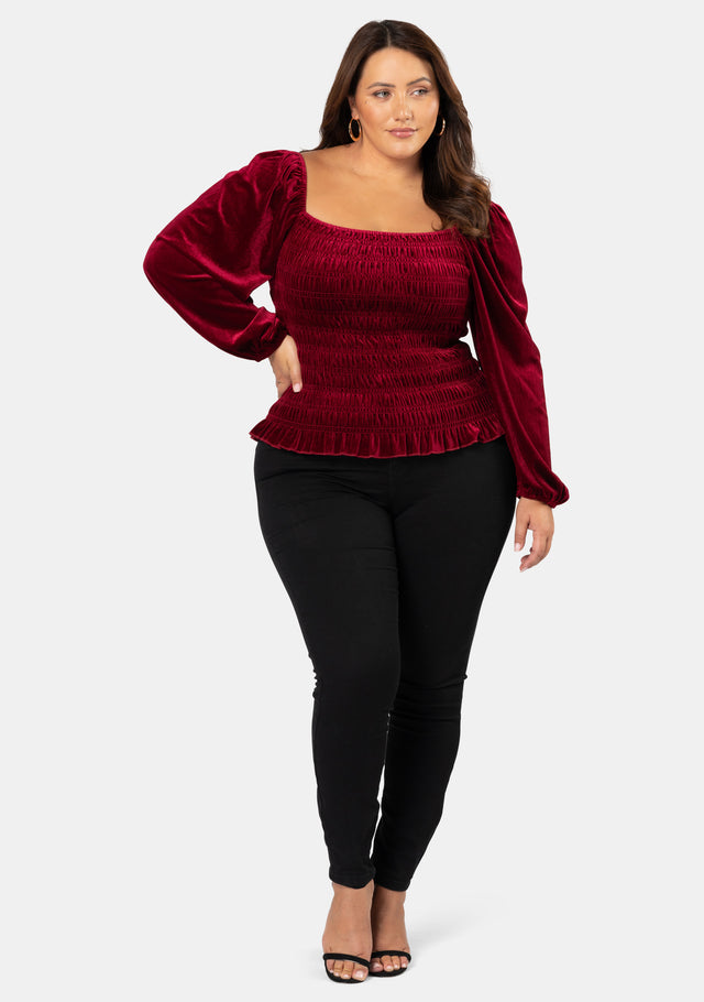 Teodora Velvet Top