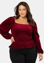 Teodora Velvet Top