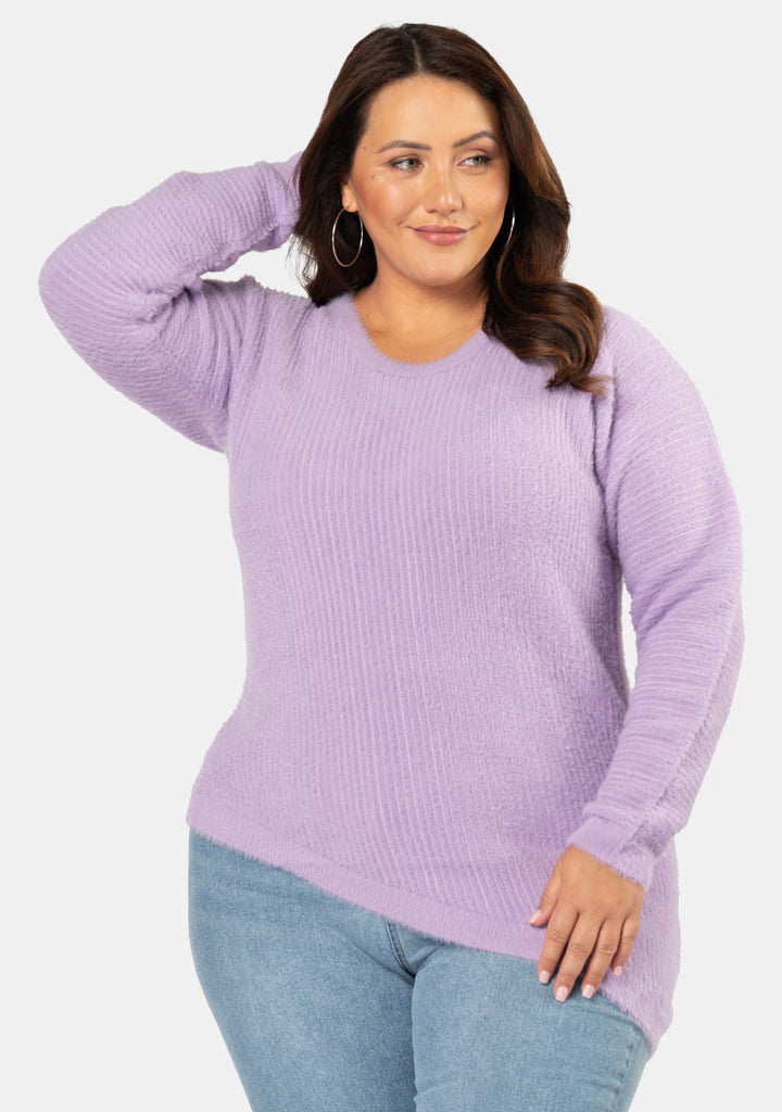 Buy Feast Fuzzy Knit Jumper by SUNDAY IN THE CITY online - Curve Project