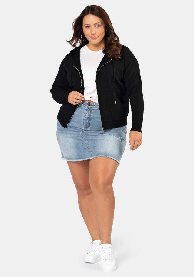 Junie Hooded Knit Sweater