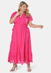 Ride Embroidered Cotton Dress
