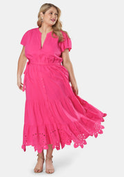 Ride Embroidered Cotton Dress