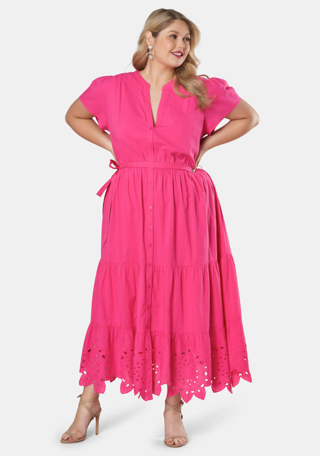 Ride Embroidered Cotton Dress