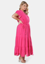 Ride Embroidered Cotton Dress