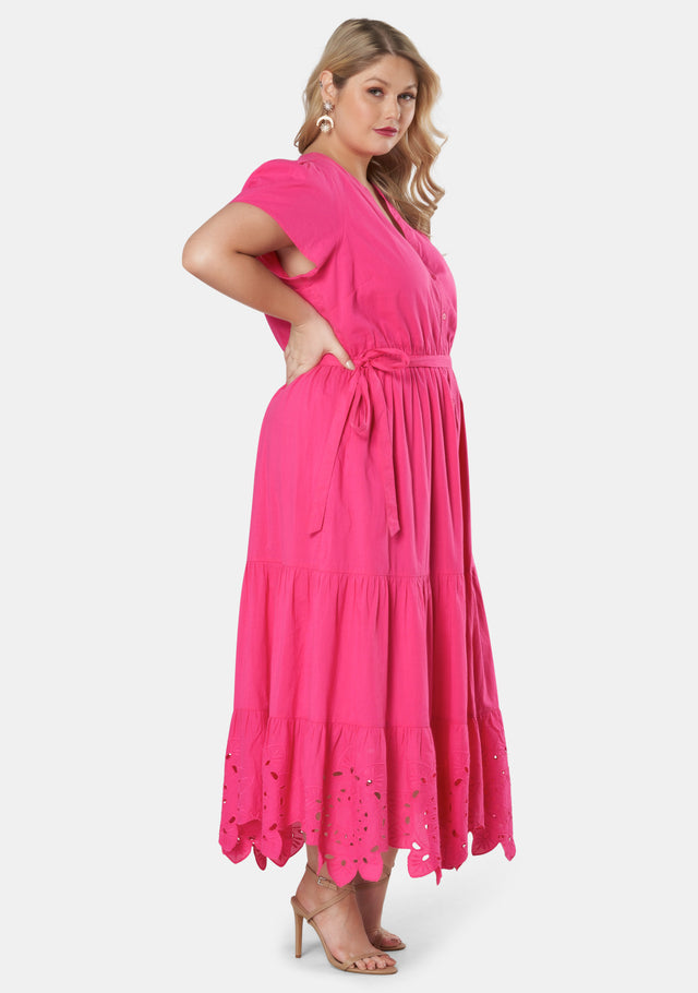 Ride Embroidered Cotton Dress