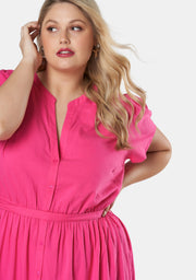 Ride Embroidered Cotton Dress
