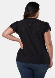 Jacey Embroidered Tee