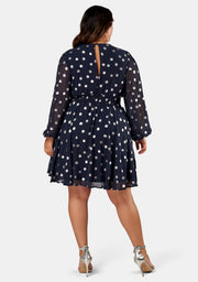 G Spot Print Midi Dress