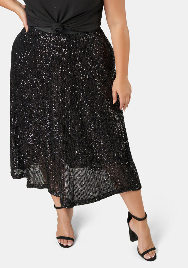 Sure Thing Sequin Skirt