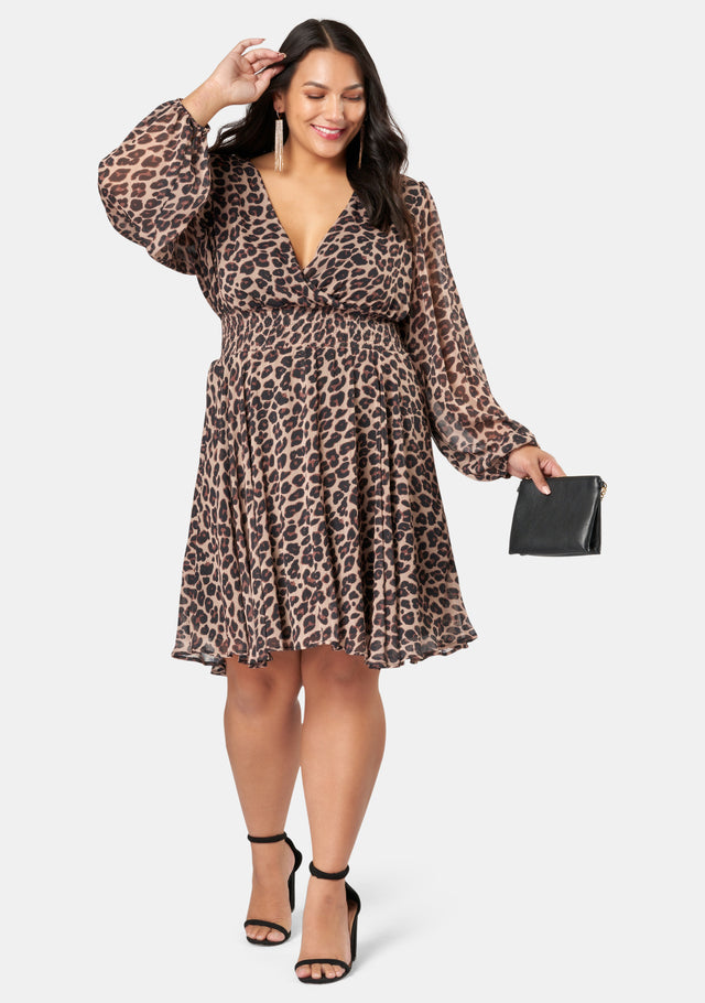 Midnight Delight Print Dress