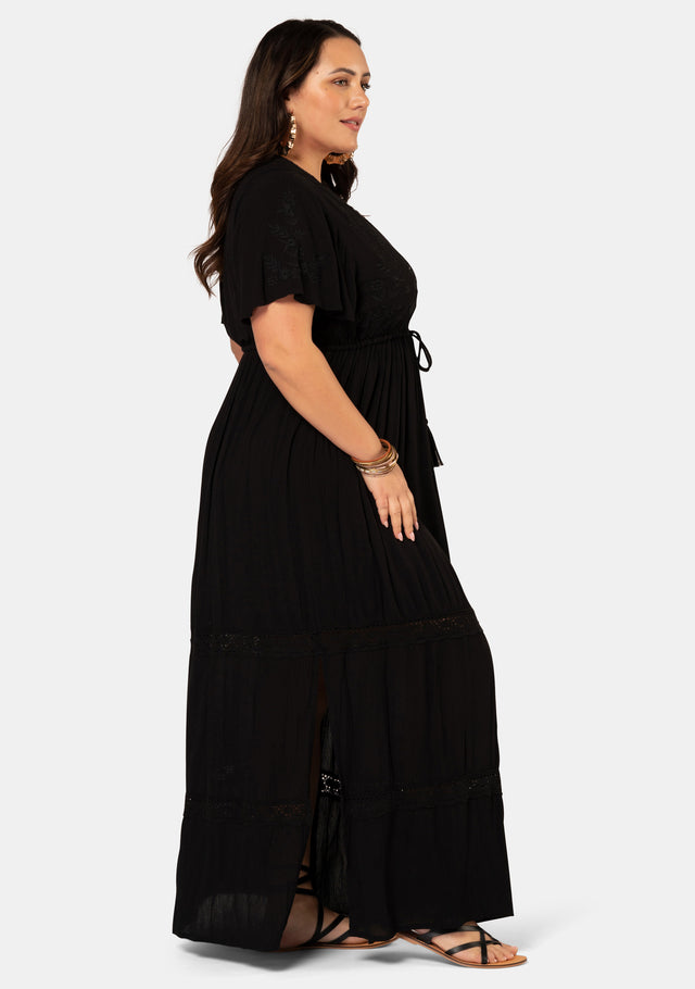 Floating Clouds Maxi Dress