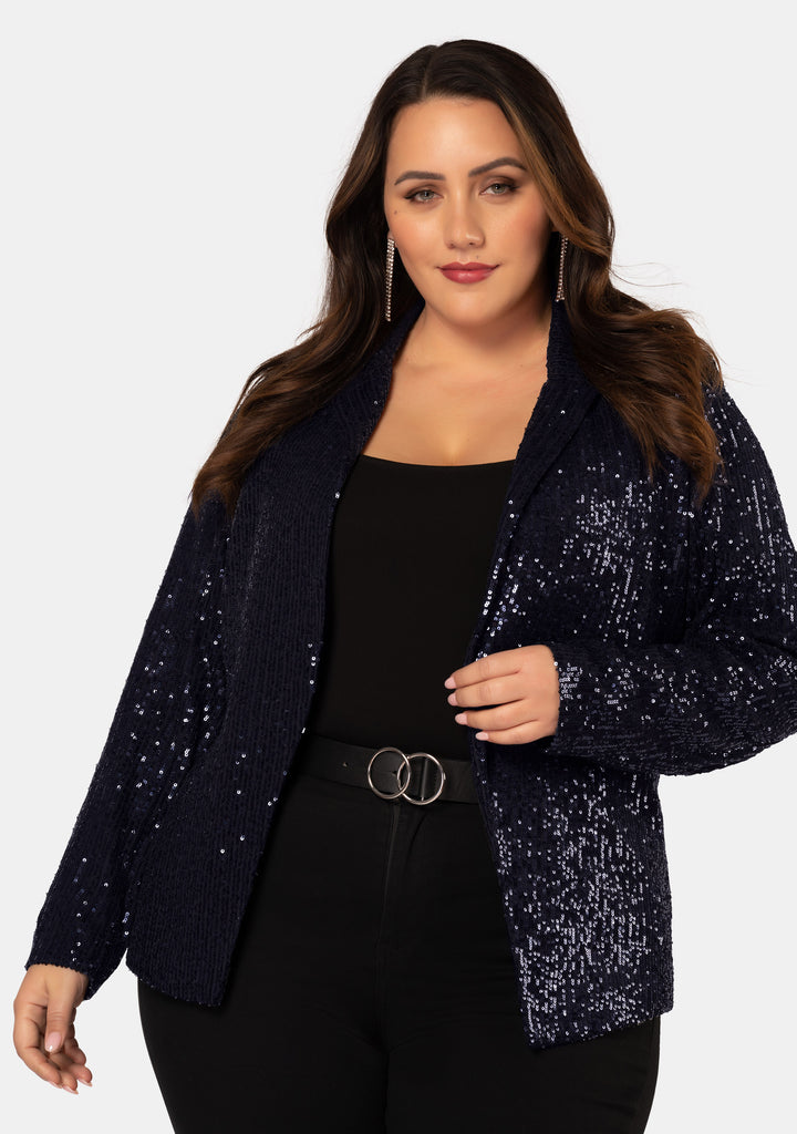 Buy All Day & Night Sequin Jacket by PINK DUSK online - Curve Project