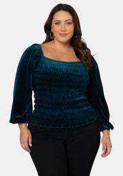 Teodora Velvet Top