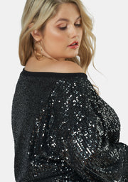 Lounge Act Sequin Sweater