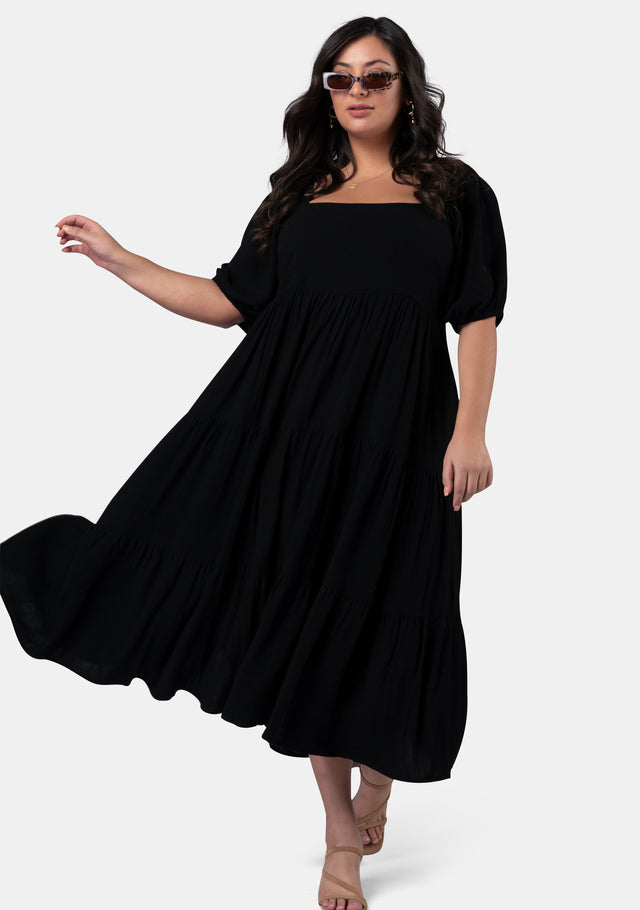 Buy Isadora Balloon Sleeve Maxi Dress by SOMETHING 4 OLIVIA online ...