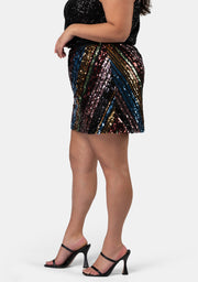 Cant Touch This Sequin Mini Skirt
