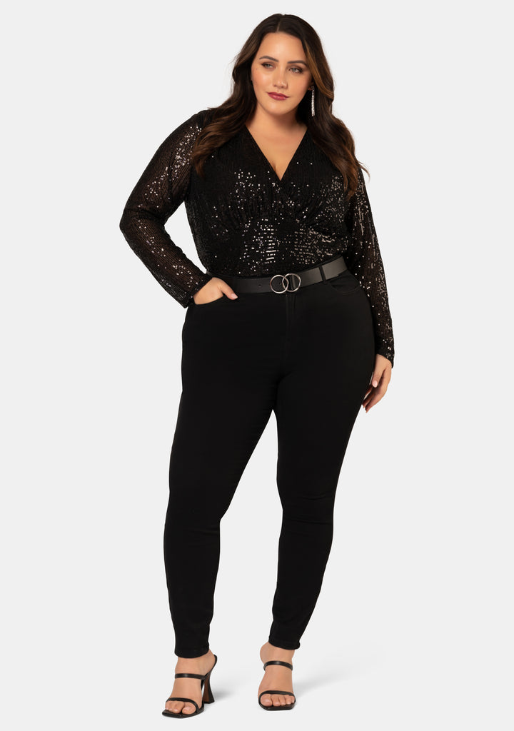 Buy Style Stunner Sequin Top by PINK DUSK online - Curve Project