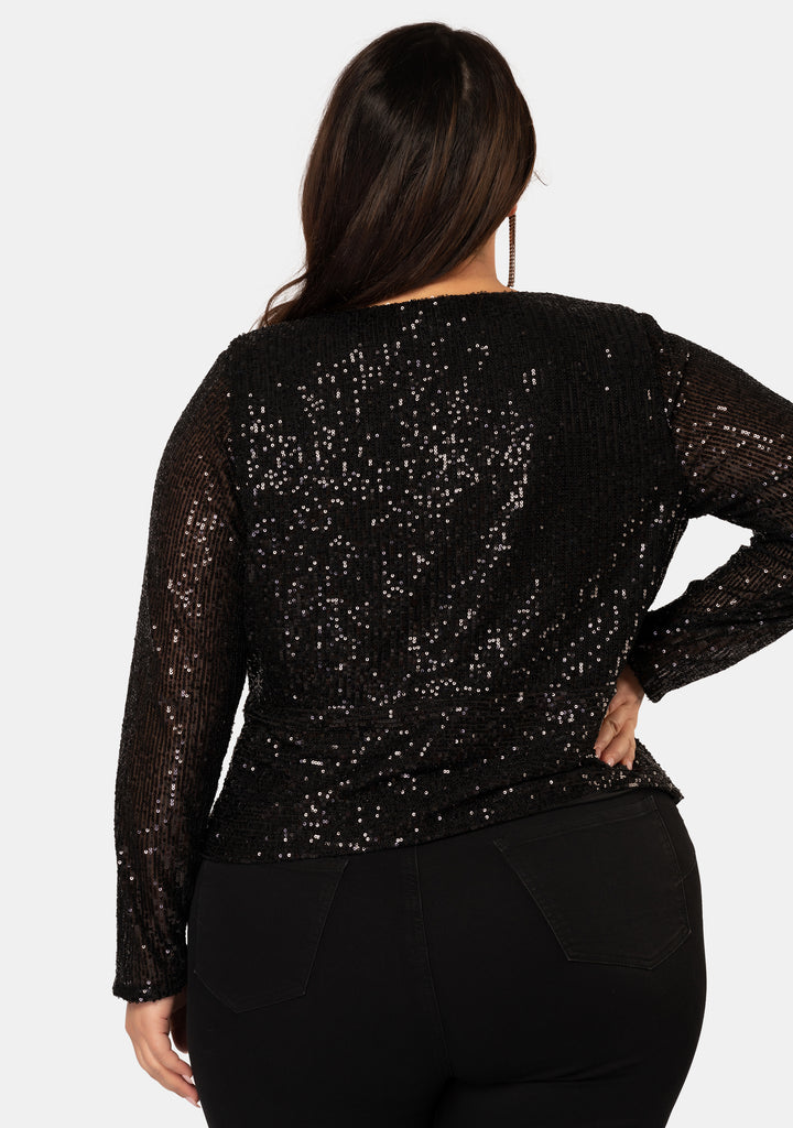Buy Style Stunner Sequin Top by PINK DUSK online - Curve Project
