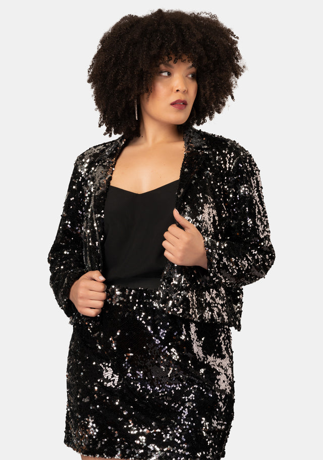 Unsettle Down Sequin Jacket