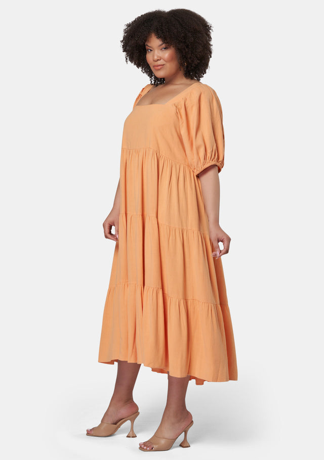 Isadora Balloon Sleeve Maxi Dress