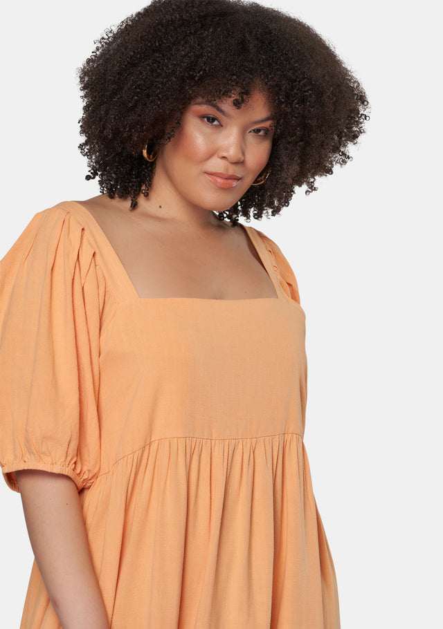 Isadora Balloon Sleeve Maxi Dress