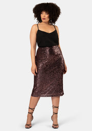 Foolish Sequin Midi Skirt