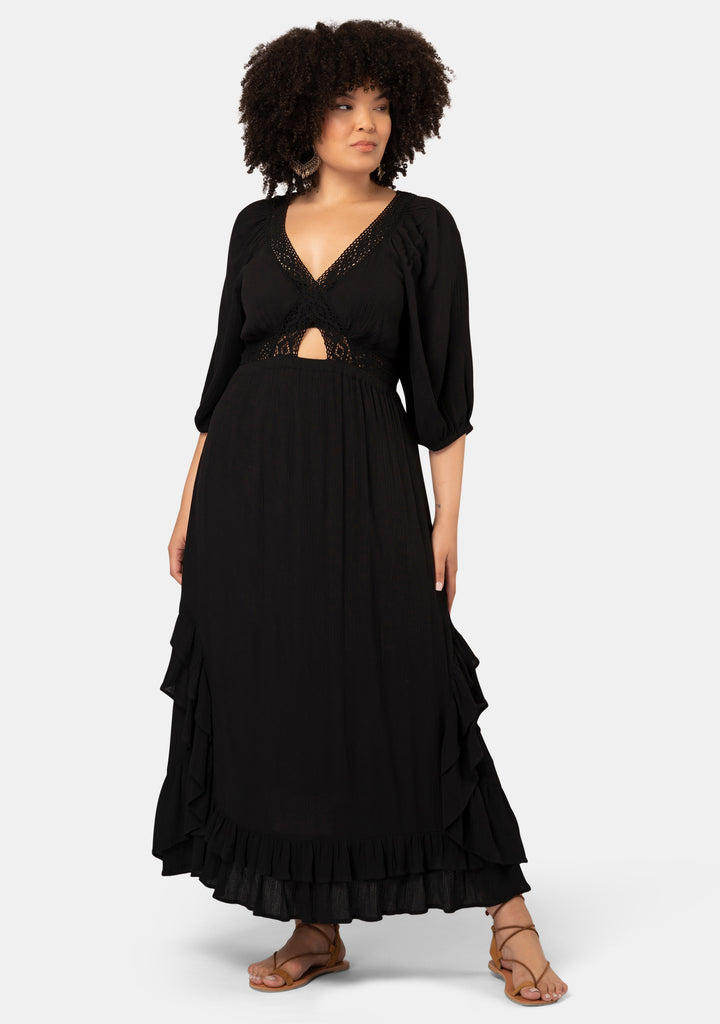 Buy Serial Lover Maxi Dress by THE POETIC GYPSY online - Curve Project
