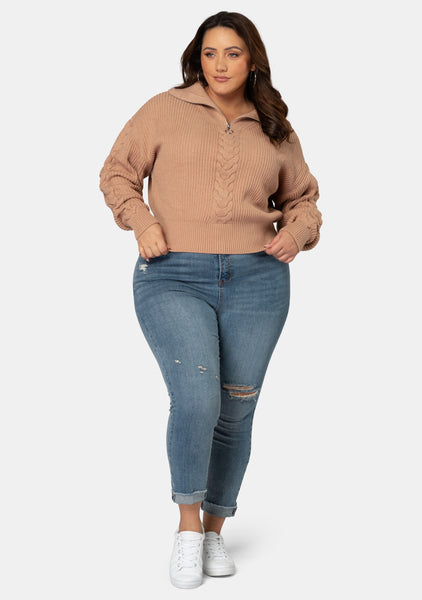 Off Shoulder Sweater Autumn Women Crop Tops Jumpers Knit