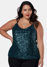 Black Out Sequin Cami
