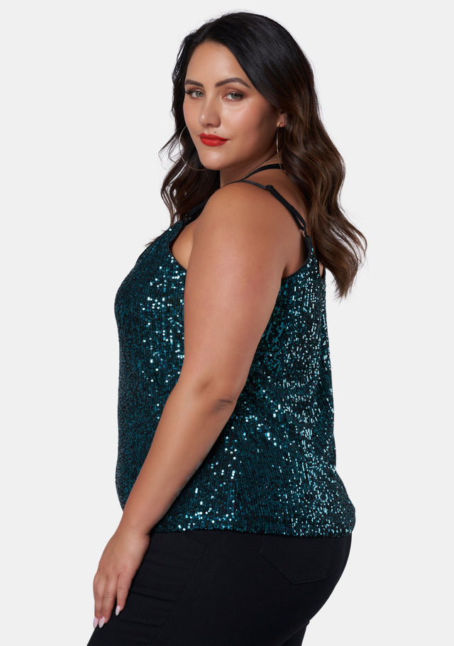 Black Out Sequin Cami