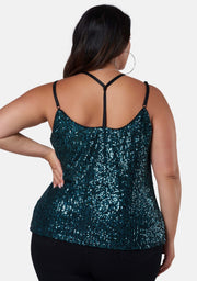 Black Out Sequin Cami