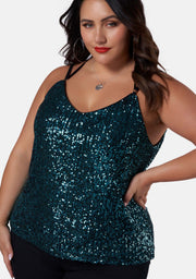 Black Out Sequin Cami